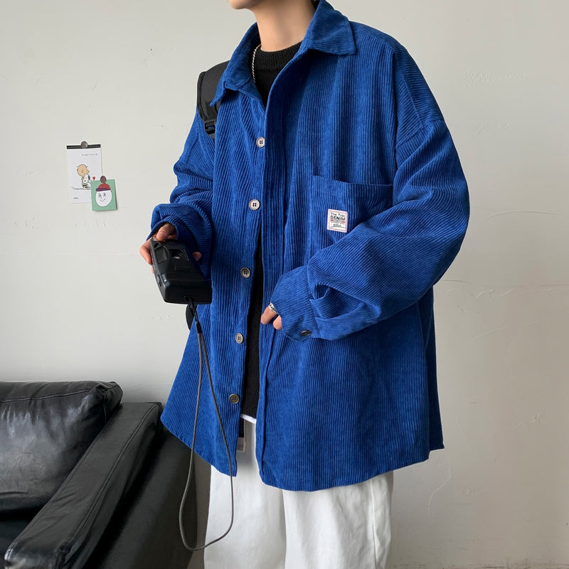 Korean velvet oversized shirt