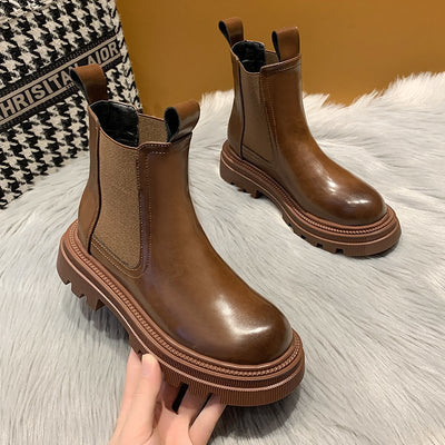 Korean chic ankle boots