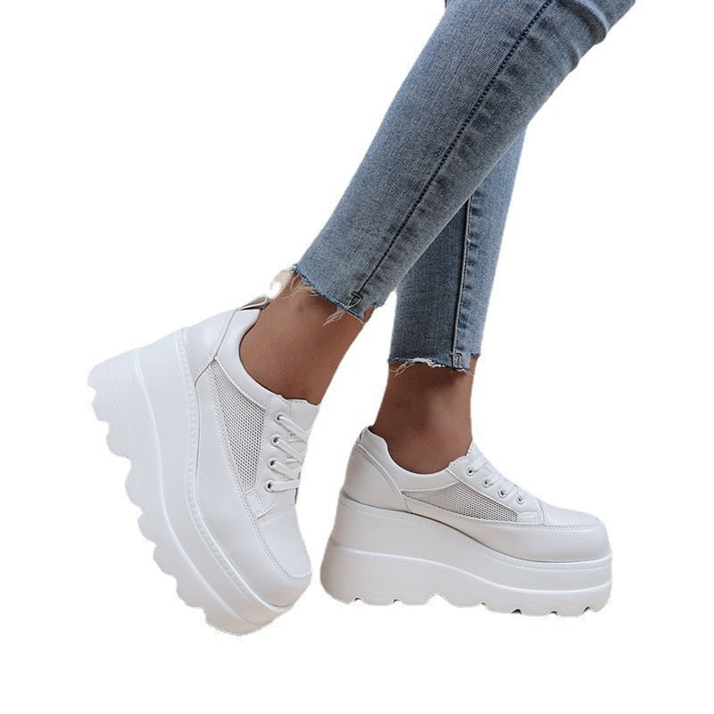 Sneakers plateforme blanche - KoreanxWear