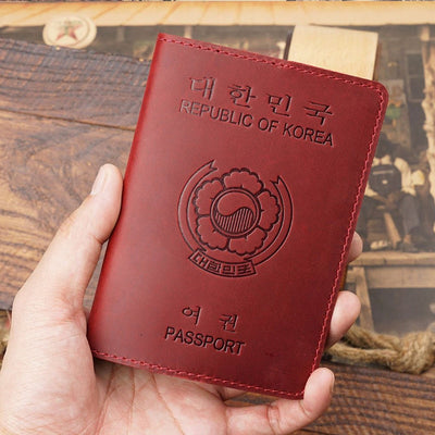 Protège passeport coréen en cuir - KoreanxWear