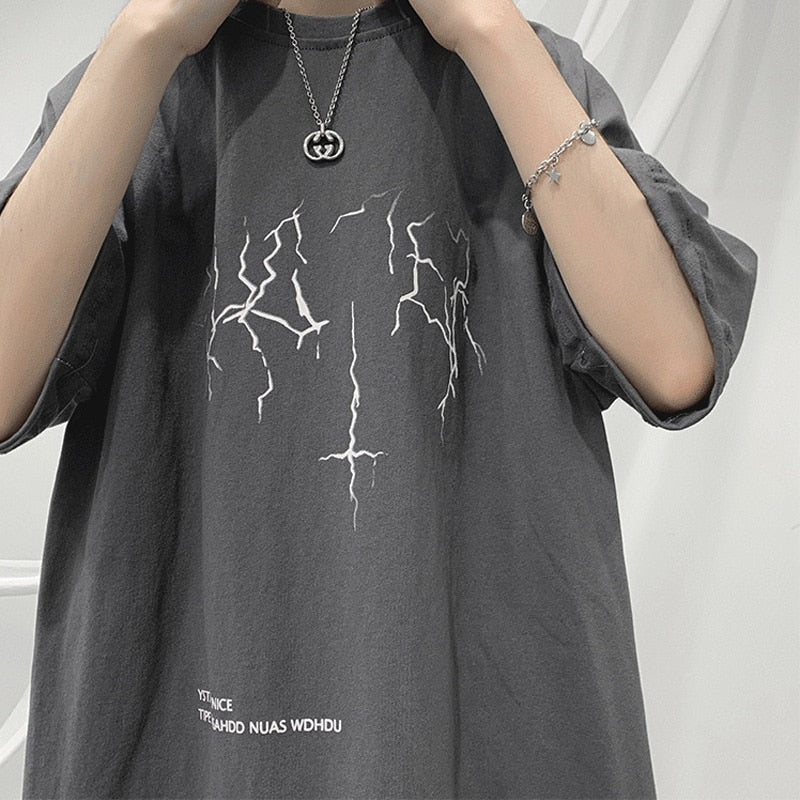 Oversized lightning bolt t-shirt
