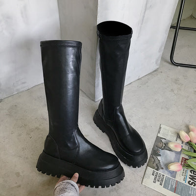 Korean minimalist ankle boots