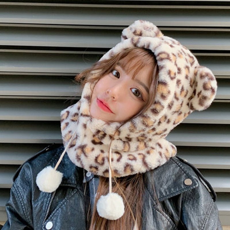 TWICE ナヨン着用★OpenYy★韓国★人気★MOHAIR SCARF BEANIE ☆TWICE ナヨン 着用！！【TATIANA】Fur Trimming Hoodie