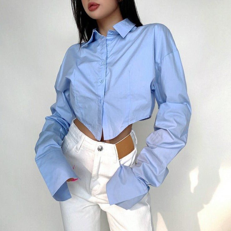 Korean crop top shirt | Koreanxwear – KoreanxWear