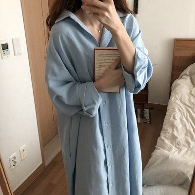 Chemise Longue Robe Coréenne - KoreanxWear