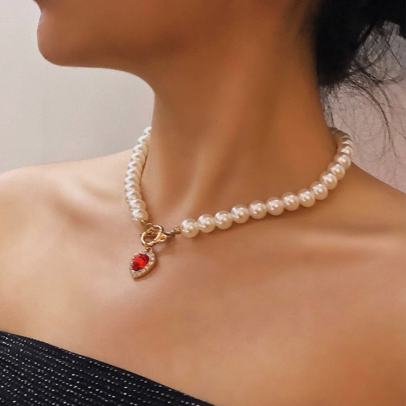 Collier à perles vintage - KoreanxWear