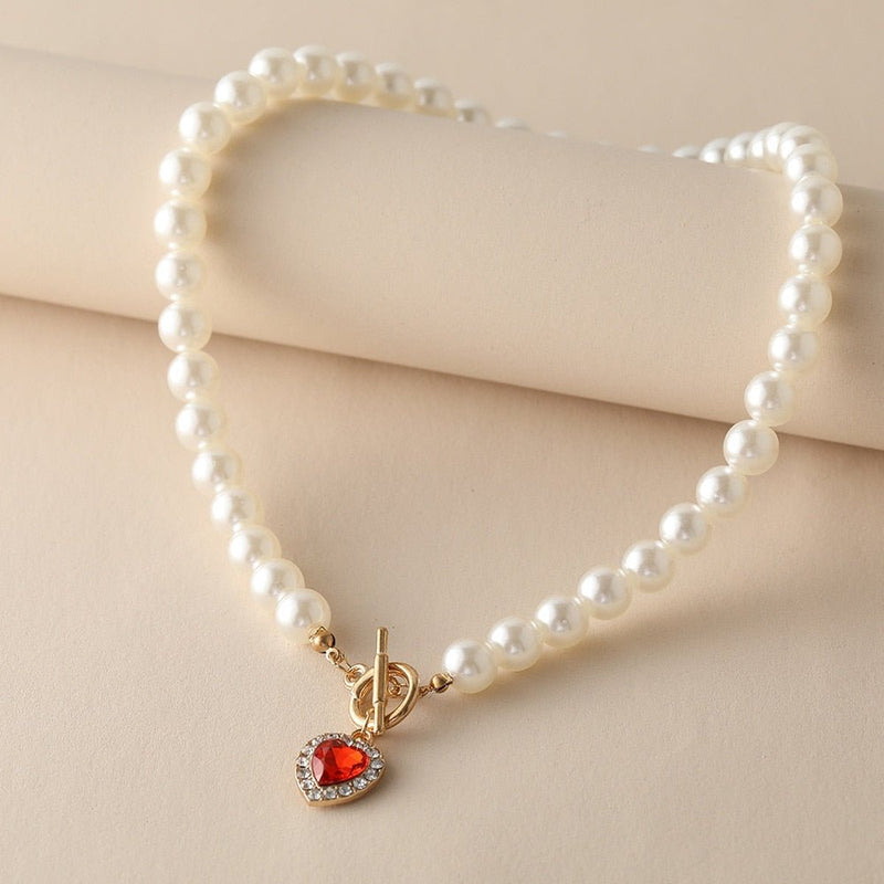Collier à perles vintage - KoreanxWear