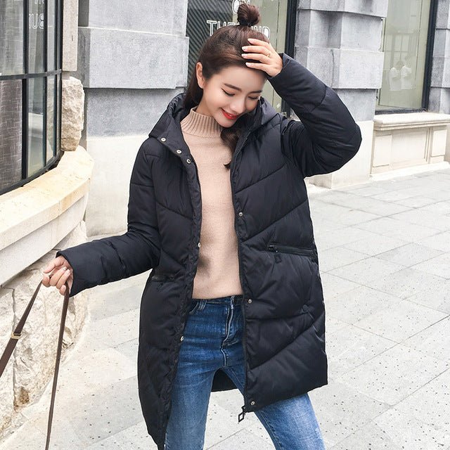 Long & Fit Korean Down Jacket | KoreanxWear
