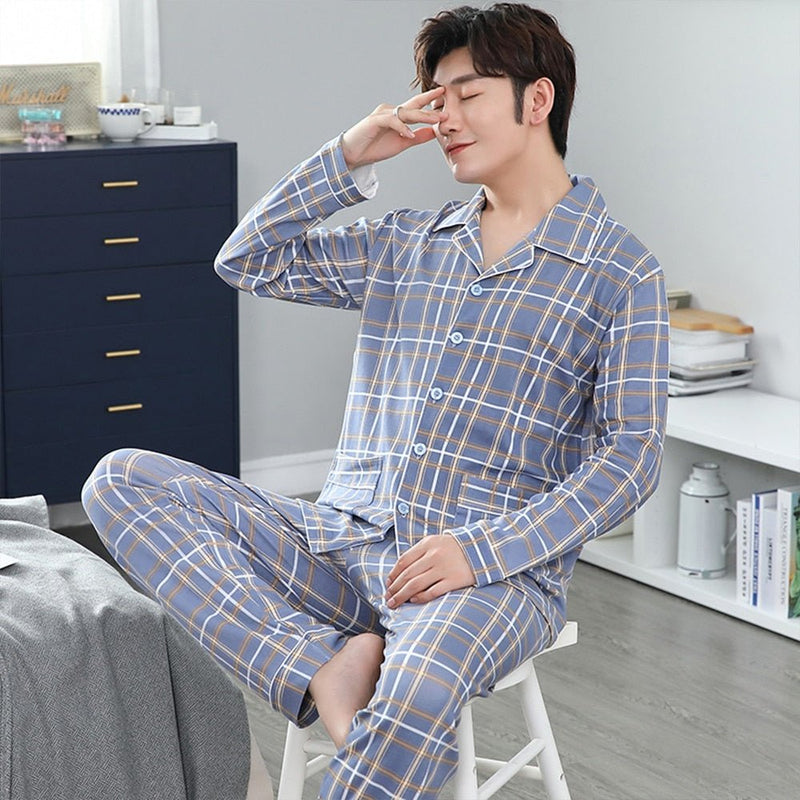 Ensemble pyjama à carreaux - KoreanxWear