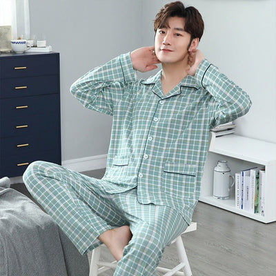 Ensemble pyjama à carreaux - KoreanxWear