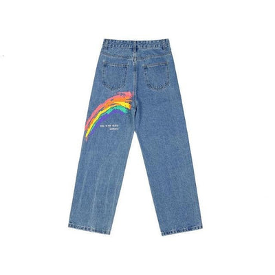 Jeans vintage arc en ciel - KoreanxWear