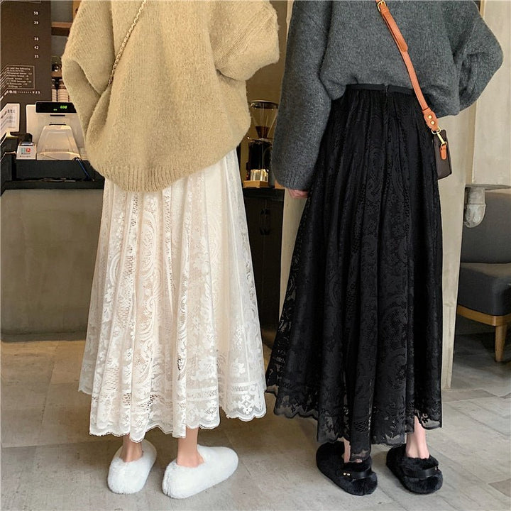 韓国商品/RE_L Neda lace skirt MUSINSA | RE L Neda lace skirt (ivory)