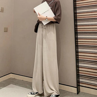 Pantalon Coréen Haut Confort Beige