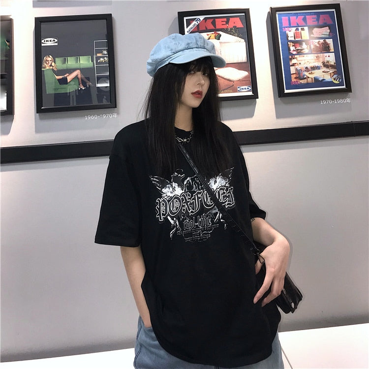 T Shirt Noir Coréen Hiver