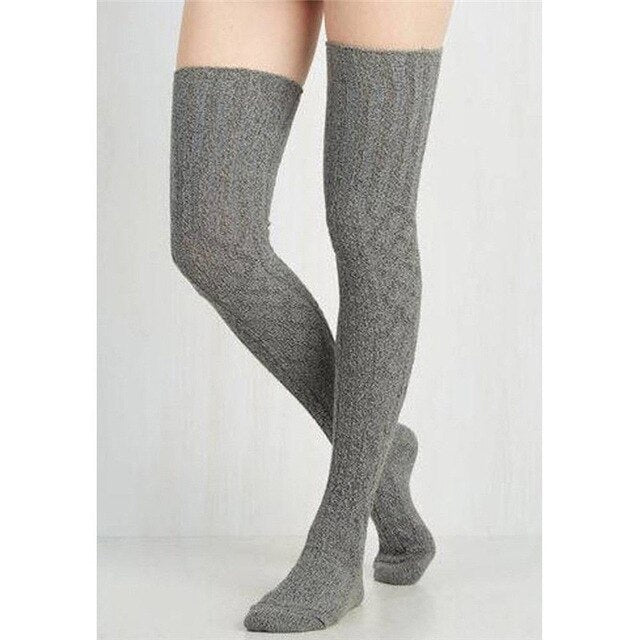 Chaussettes Longues Femmes Hiver - Laine épaisse, Coton, Confortables, Montantes, Pour Tenue Décontractée Et élégante