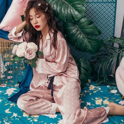 YUNGYE Korean Cute Pjs Women Pajamas Suits Winter Home Clothes Coral  Pyjamas Plus Size Warm Pijama Set Girls Sleepwear (Color : 1, Size : L) :  : Fashion