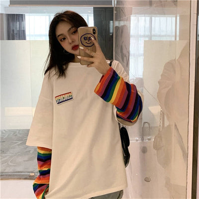 T Shirt Rainbow Femme