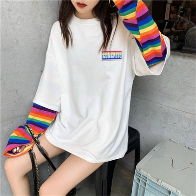T Shirt Rainbow Coréen
