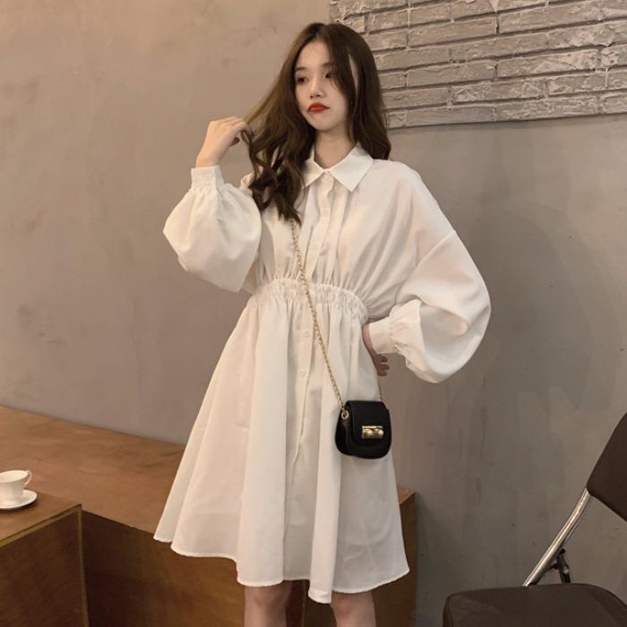 Robe Coréenne Col chemise