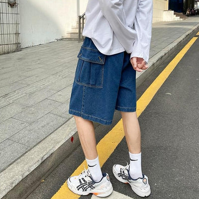 Short en jeans rétro - KoreanxWear
