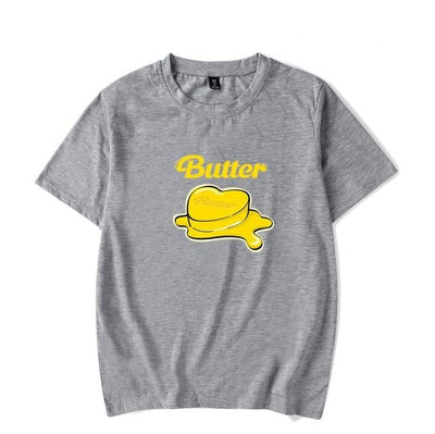 T Shirt BTS Butter gris