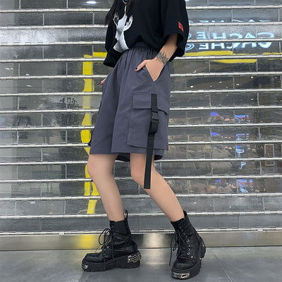 Short coréen Streetwear cargo
