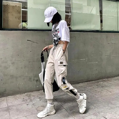 Pantalon Streetwear Slim blanc