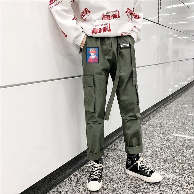 Pantalon coréen portait vert