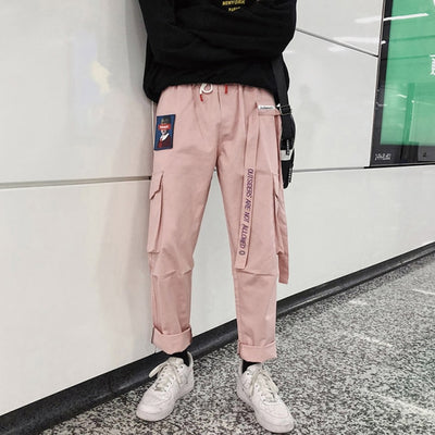 Pantalon coréen portait rose